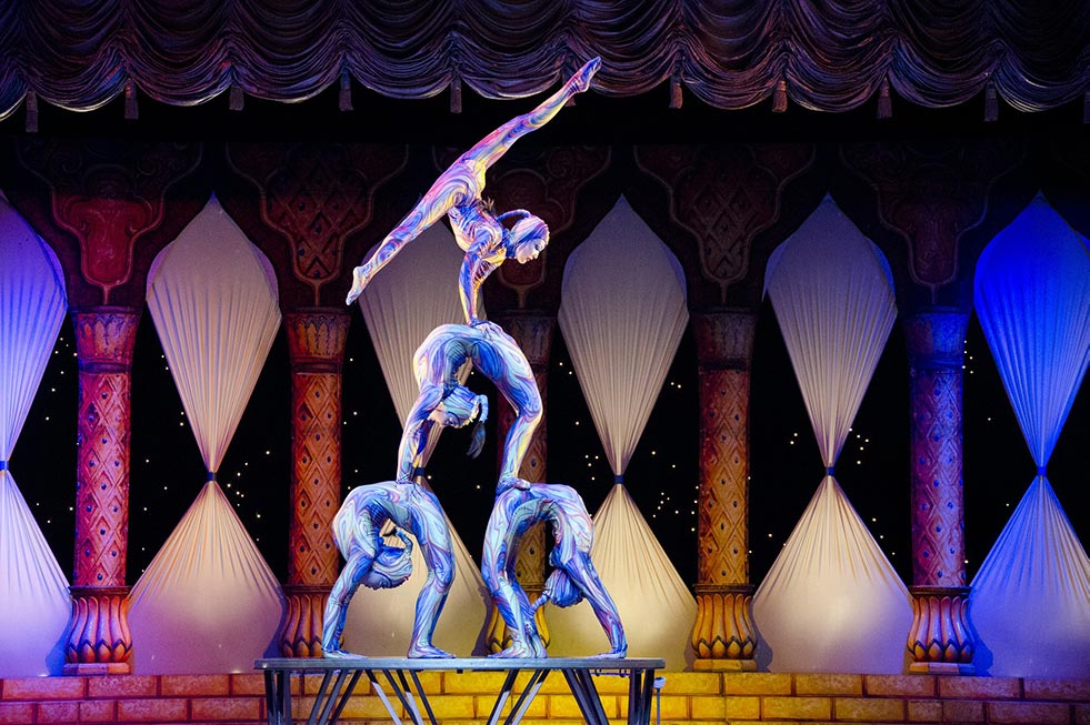 acrobaten im zirkus