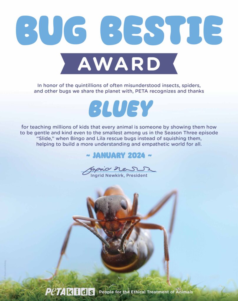 PETA Kids Bug Bestie Award