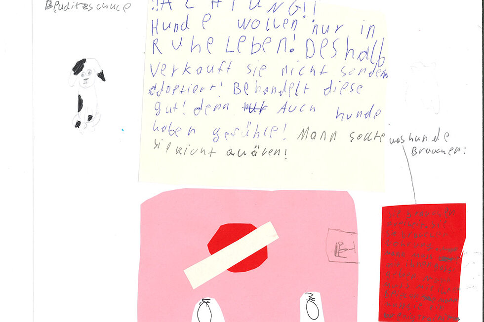 Gezeichnetes Bild zum PETA Kreativwettbewerb