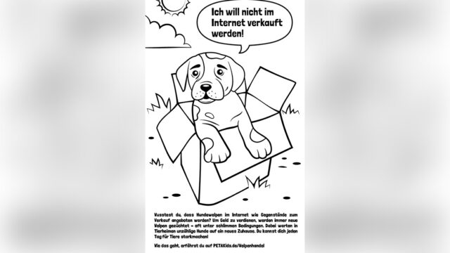 Welpenhandel Ausmalbild