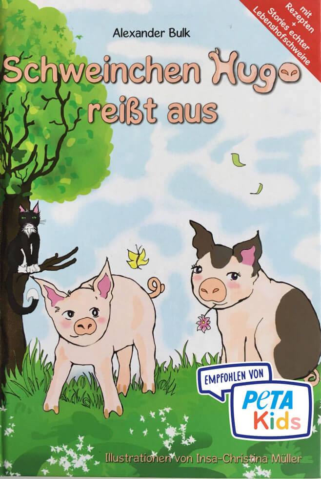 PETAKids Buchtipp Schweinchen Hugo reißt aus